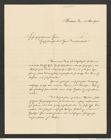 Nachlass Franz Steindachner, Brief von Albert Grubauer an Herrn Plason (12.05.1904), Inv.Nr. 181.01, Seite 1